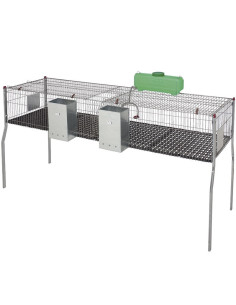 Gaiola para coelhos "Penta 4", piso de plástico, 2...