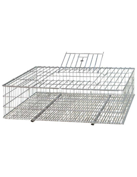 Gaiola metálica para transporte de coelhos