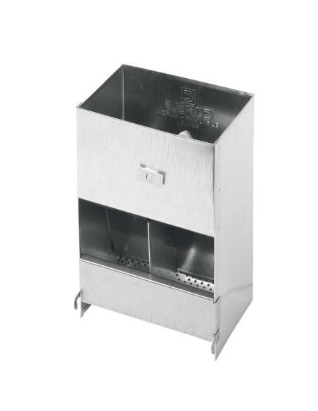 Normal rabbit feeder hopper, 2 departments