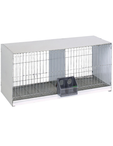 Pigeon cage "Europa", without legs, 2 departments and wire backrest