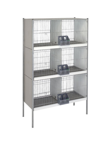 Pigeon cage "Europa", with legs, 6 departments...