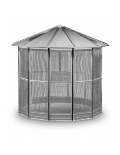 Pajarera modular metal, 12 lados