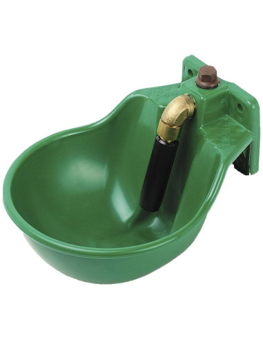 Abreuvoir poussoir en plastique pour chevaux, vert