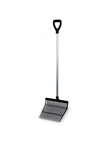 Plastic pitchfork with handle