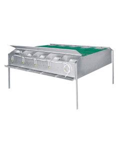 Cage for breeding partridges, 10 departments, principle
