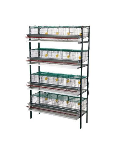 Batterie de cages pour Cailles, 16 départements