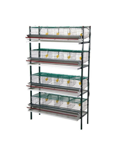 Batterie de cages pour Cailles, 16 départements
