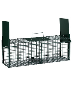 Jaula trampa plegable 2 puertas