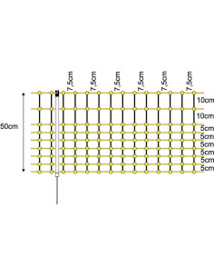 Malla eléctrica para conejos 0,50 x 50 m