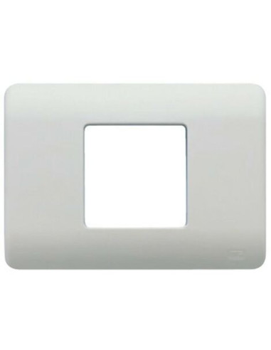 Placa con bastidor para 1 módulo ancho o 2...