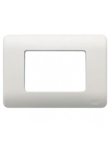 Plaque avec cadre pour 3 modules étroits ou 1...