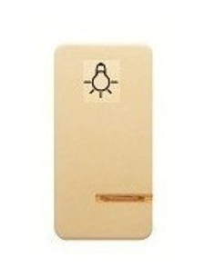 Tecla pulsador luz luminoso estrecho Sol Teide en beige