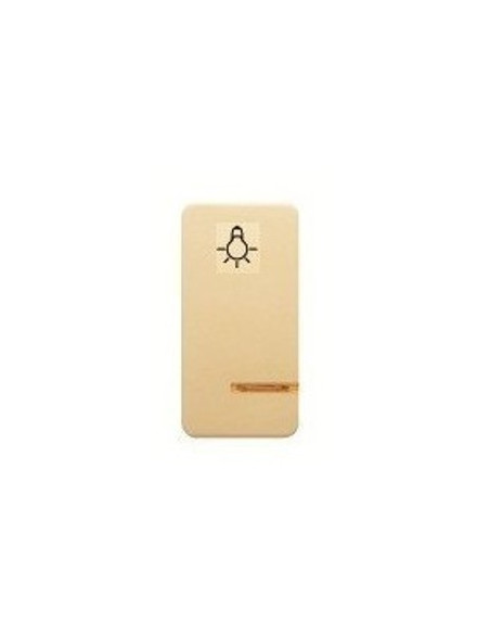 Tecla pulsador luz luminoso estrecho Sol Teide en beige