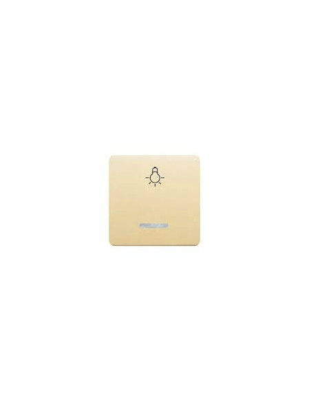 Sol Teide wide luminous light push button in beige