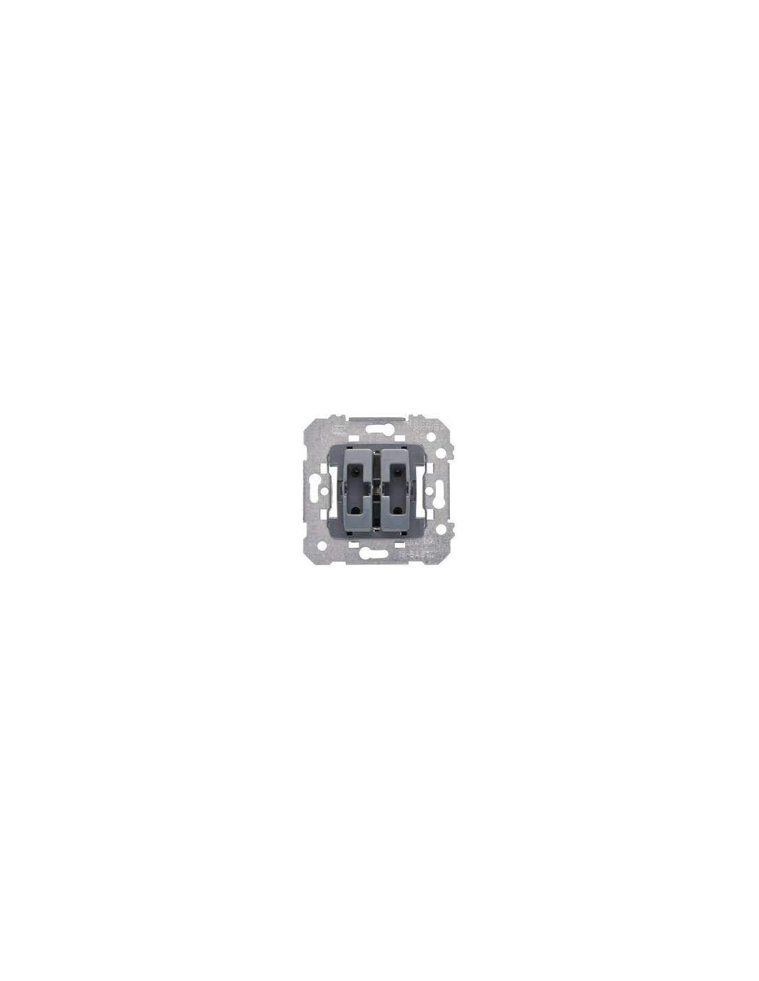 DOUBLE SWITCH IRIS/AURA SERIES WHITE BJC REF.:18510