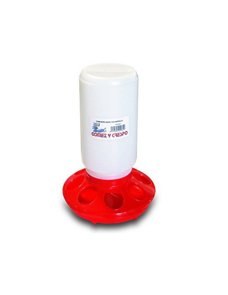 Comedero de Tolva Automático con Botella (1 kg) – Tapa Perforada Antidesperdicio