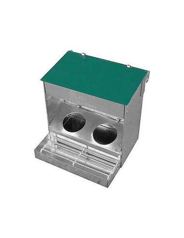 Alimentador de papagaio com 2 buracos voadores