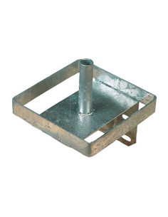 Vertical metal salt stone support