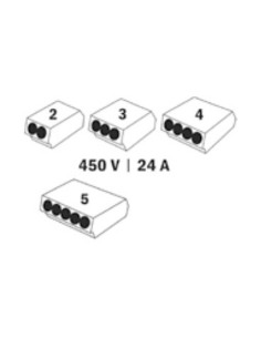 Bornes de conexión Nylon, 2-8 Polos