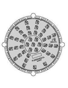 Non-hinged register C-250 diameter 600-height 40 basic 2