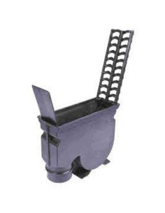 Dreno sifônico com grelha vertical dobrável anti-roubo