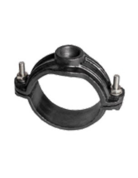 Collarín para PVC 2 tornillos de hierro cincado