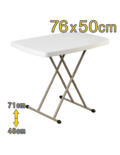 Table d'appoint pliante (76 x 50 cm)