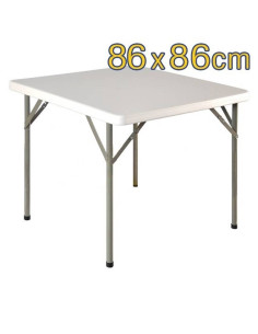 Table pliante carrée (86 x 86 cm)