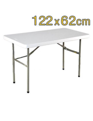 Mesa Rectangular Plegable ( 122 x 62 cm )