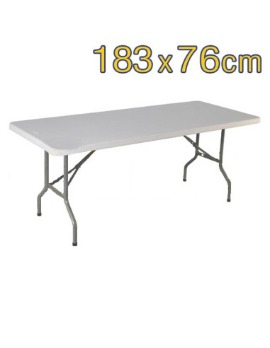 Table pliante rectangulaire (183 x 76 cm)