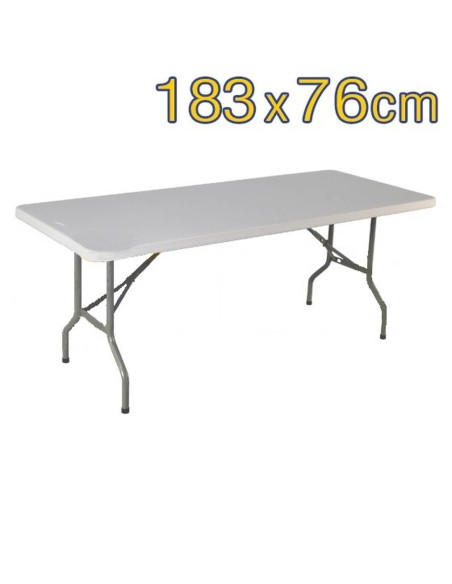 Mesa Rectangular Plegable ( 183 x 76 cm )