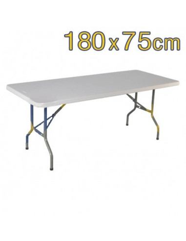Mesa Rectangular Plegable ( 180 x 75 cm ) Gama Basic