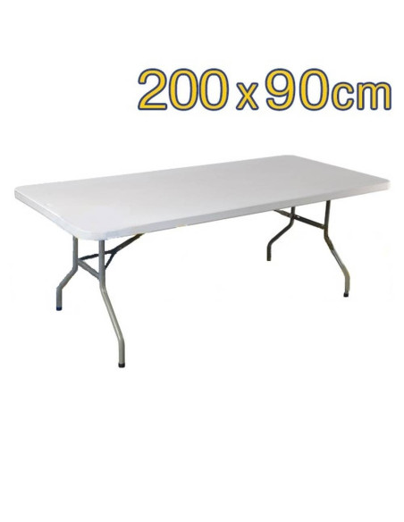 Mesa Rectangular Plegable ( 200 x 90 cm ) Gama Basic