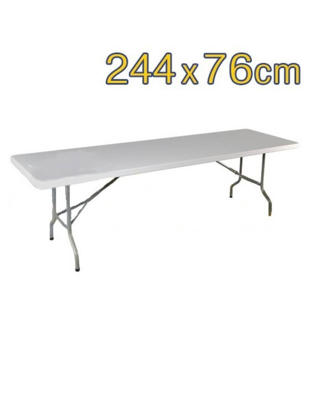Mesa Rectangular Plegable ( 244 x 76 cm )