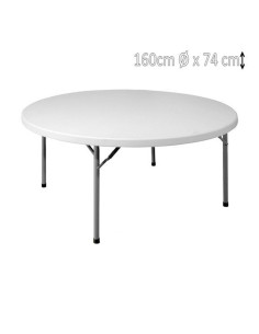 Mesa Redonda Dobrável (160 cm de diâmetro)