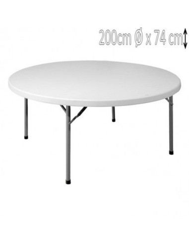 Mesa Redonda Plegable (200 cm de diámetro)