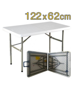 Mesa Rectangular Plegable Maleta (122 x 62cm)