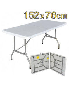 Mesa Mala Retangular Dobrável (152 x 76cm)
