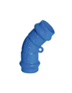 Coude double bouchon 45° Tuyau PVC fonte ductile PN16...