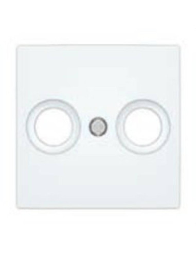 TV socket cover with 2 Viva series connectors...