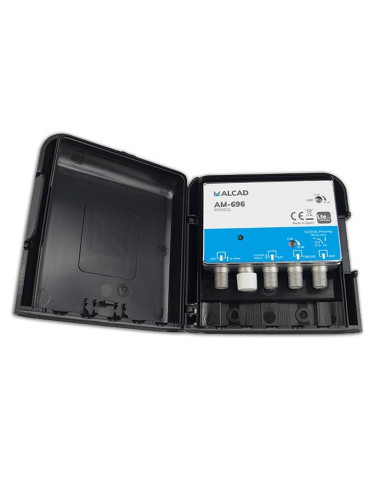 Amplificador SAT-UHF-DAB/FM AM-696 32dB mástil