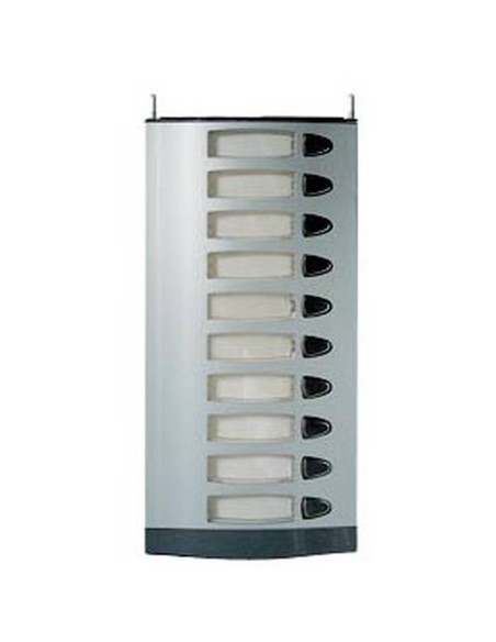 Plaque avec 10 boutons poussoirs simples 2 fils L201