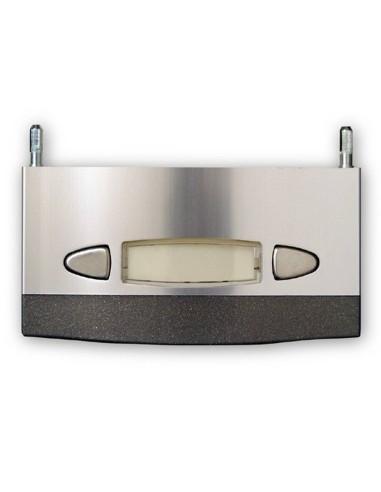 Plaque 1 double bouton 2 fils L201