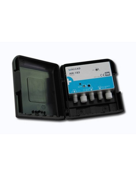 AM-183 amplifier 1/2 UHF inputs 24dB LTE 12VDC