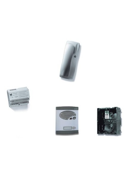 Kit 1 botão sem abertura de porta (fiação 4+N)