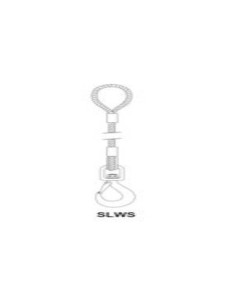 Eslinga de cable revestida de zinc System SLWS de 1 Metro