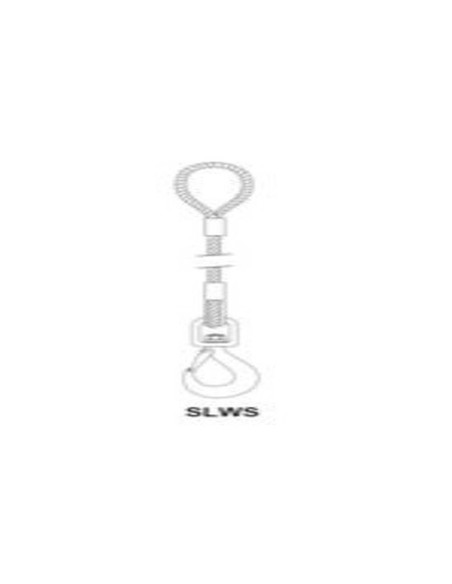 System SLWS 1 Meter Zinc Coated Cable Sling