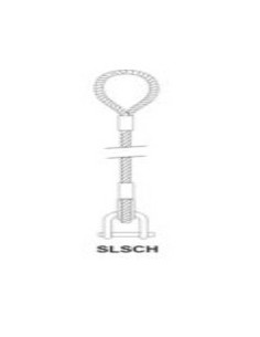 Eslinga de cable revestida de zinc System SLSCH de 1 Metro