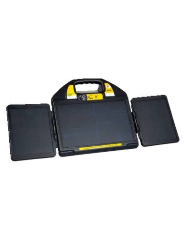 Energizador eléctrico solar para cercas de 12 V...