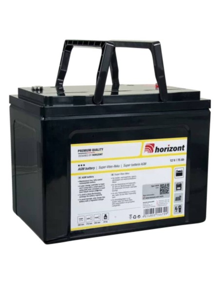 Batería de gel de plomo horizontal 12 V / 75 Ah
